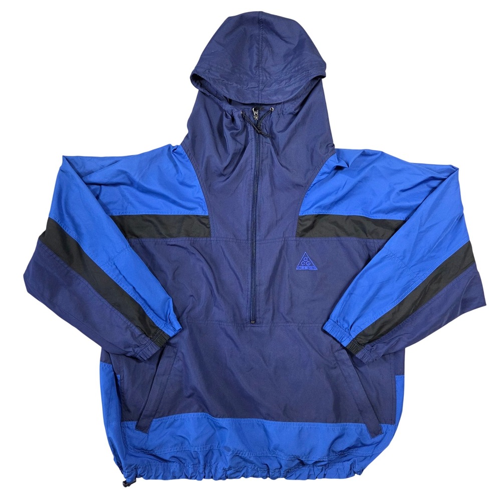 Nike ACG Anorak Pullover Hooded Jacket Mens L‎ Athleisure Retro Streetwear Gym